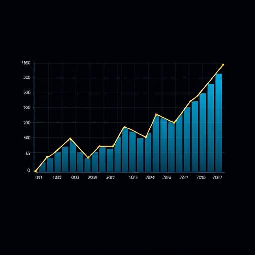 Data analysis graph visual