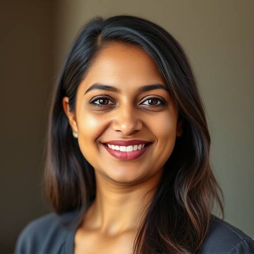 Portrait of Dr. Anya Sharma, Data Science Instructor